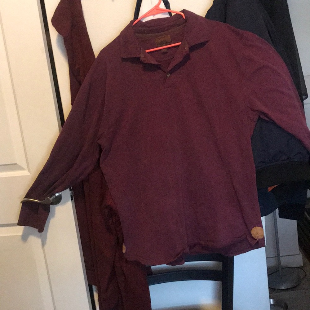 Born-super cozy, detailed, long sleeved purple top
